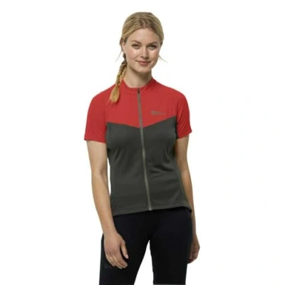 Abbildung von Jack Wolfskin Morobbia FZ T W Cyclingtrikot, Damen, Größe: Large, Tango orange