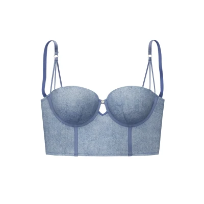 Abbildung von Vivance Corsage, mit Bügel im angesagten Jeans Look, sexy Dessous, Reizwäsche