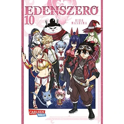 Abbildung von Edens Zero 10: Action, galaktische Abenteuer und eine blaue Katze Cooler Weltraum Epos vom Fairy Tail Zeichner!