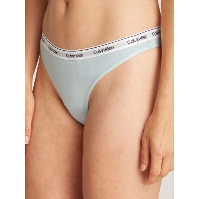 Abbildung von Calvin Klein Underwear Thong String, Damen, Größe: XS, Sterling blue