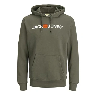 Abbildung von JACK &amp; JONES Herren JJECORP Old Logo Sweat Hood NOOS 12137054, Rosin/REG FIT Melange, XS