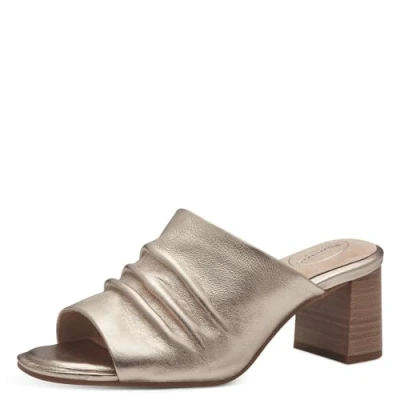Abbildung von Tamaris Pantolette hoch, Damen, Größe: 38, Lt gold Leder