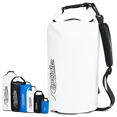 Abbildung von riptide Dry Bag wasserdichter Packsack mit Umhängegurt weiß 20l