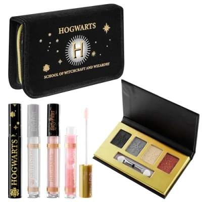 Abbildung von Harry Potter Make Up Set für Mädchen Teenager Frauen Schminke mit Kosmetiktasche (Schwarzes Hogwarts)