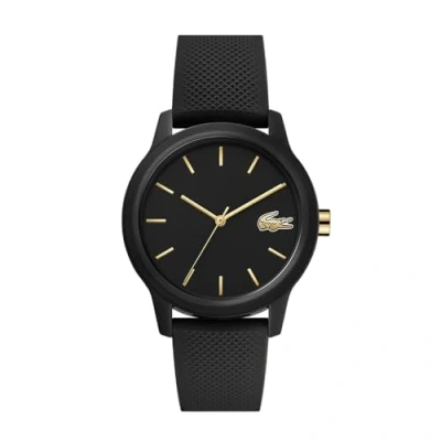 Abbildung von Lacoste Analog Quarzuhr für Damen mit Schwarzes Silikonarmband 2001064