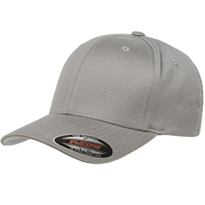 Abbildung von Flexfit Herren Men&#039;s Athletic Baseball Fitted Cap Taillierte Baseballkappe, Grau, S/M