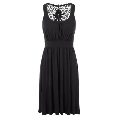 Abbildung von LASCANA Strandkleid, mit Spitzenrücken, elastisches Sommerkleid, Spitzenkleid