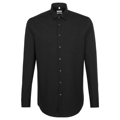 Abbildung von Seidensticker Modern FIT KENT Hemd, Herren, Größe: 47, Black