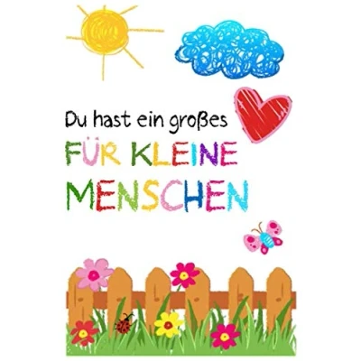 Abbildung von Du hast ein großes Herz für kleine Menschen: Erzieher Notizbuch Kindergarten Abschiedsgeschenk Erzieher, Tagesmütter oder Kindergärtnerin 6x9 ... cm ca. 120 Seiten Geschenk Erzieherin