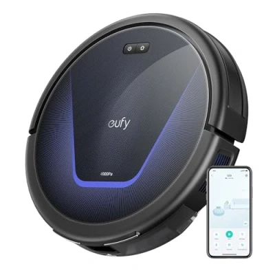 Abbildung von eufy G50 Saugroboter mit 4.000Pa Starker Saugkraft, Dynamische Navigation, Ultraflaches 85mm Design, Pro Entwirrkamm, Rollbürste, Ideal für Tierhaare &amp; Hartböden