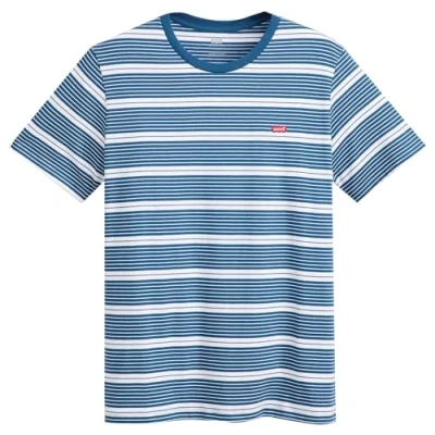 Abbildung von Levi&#039;s Herren SS ORIGINAL HM Tee T Shirt, Cooper Stripe Sargasso SEA Jersey, XS