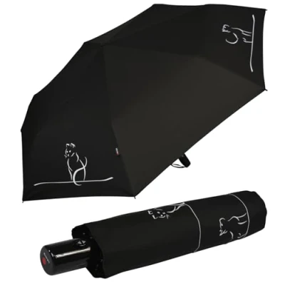 Abbildung von Knirps Taschenschirm Slim Duomatic Auf Zu Automatik Cat move