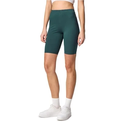 Abbildung von Merry Style Damen Sport Leggings kurz Sportleggings Radlerhose Sporthose aus Baumwolle MS10 200 (Smaragdgrün, M)
