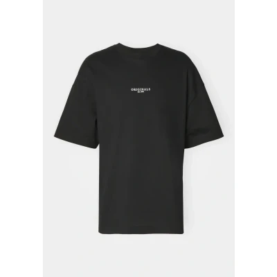 Abbildung von Jack &amp; Jones Jorsantorini TEE CREW NECK Tshirt print, Herren, Größe: Large, Black