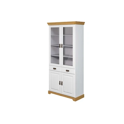 Abbildung von Home affaire Vitrine »Rügen«, zertifiziertes Massivholz, Höhe 192 cm, im Landhausstil