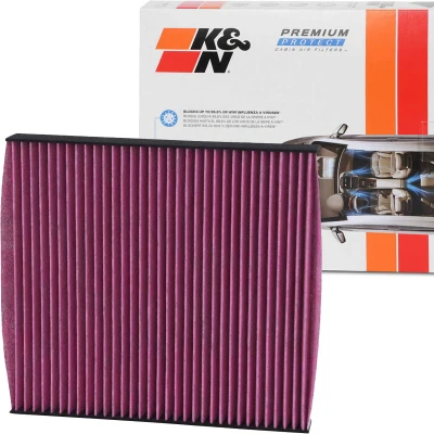 Abbildung von K&amp;N Filters DVF5001 Innenraumfilter Aktivkohlefilter 253 30 quadratisch VOLKSWAGEN: Golf 7, 7 Variant, Passat B8 SKODA: Octavia 3 Combi