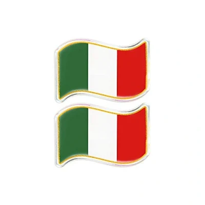 Abbildung von Quattroerre 484 Aufkleber Flagge Italien 3D Wave