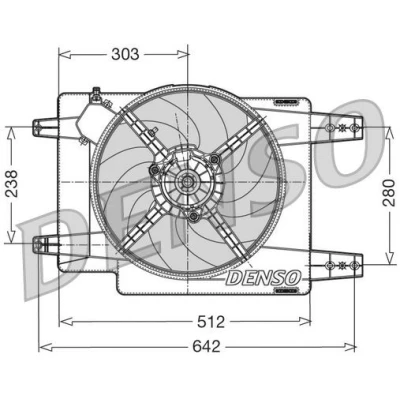 Abbildung von DENSO DER01011 Lüfter 386 12