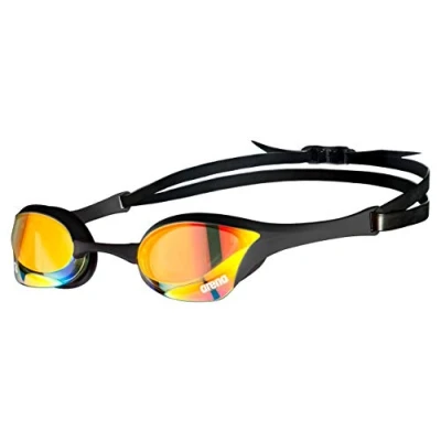 Abbildung von arena Cobra Ultra Swipe Mirror Unisex Race Schwimmbrille für Erwachsene, Taucherbrille mit Gebogenen Spiegelgläsern, Anti Beschlag, UV Schutz, 5 Austauschbare Nasenstege