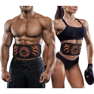 Abbildung von EMS Bauchtrainer, Trainingsgerät, Bauchmuskel Gürtel, Bauchmuskeltrainer Elektrisch, Stimulationsgerät Bauchmuskeln, für Männer und Frauen, Bauch Trainingsgerät Zuhause