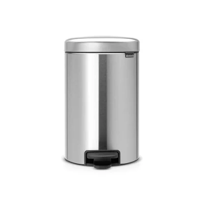 Abbildung von Brabantia 112041 Treteimer mit Inneneimer aus Kunststoff, stahl, Matt Stahl Fingerprint Proof, 12 Liter