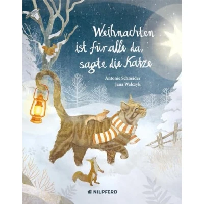 Abbildung von Weihnachten ist für alle da, sagte die Katze