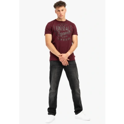 Abbildung von Lonsdale Tshirt print, Herren, Größe: 3XL, Oxblood black