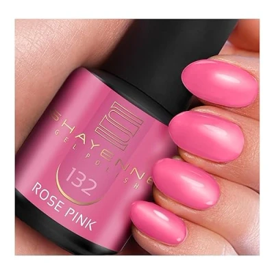 Abbildung von SHAYENNE Shellac Gel Nagellack 15 ml für UV LED Lampe 132 Rose Pink MADE in GERMANY Nail Polish for Lamp Nagel Lack Gellack N