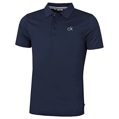 Abbildung von Calvin Klein Herren Zentral Eco Leichte Golf Polo Hemd Marine M