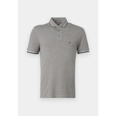 Abbildung von Tommy Hilfiger Tipped SLIM FIT Seasonal Poloshirt, Herren, Größe: 3XL, Medium grey