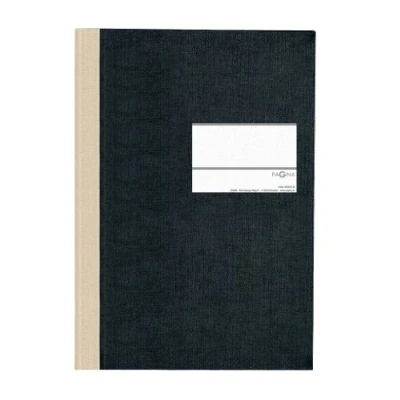 Abbildung von Pagna 14212 04 Geschäftsbuch PNA CLASSICA A4 Papiereinband mit Leinenstruktur, Geweberücken 96 Blatt, kariert, Farbe: schwarz