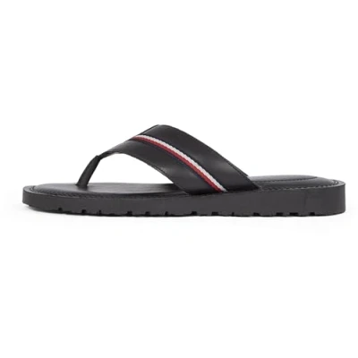 Abbildung von Tommy Hilfiger Signature TAPE Zehentrenner, Herren, Größe: 41, Black Schuhe