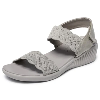Abbildung von Skechers Keilsandalette »ARYA ON THE RISE«, Plateausandale, Klettschuh mit Luxe Foam