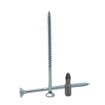 Abbildung von 50 Stück verzinkter Stahl 5,0 x 90 mm Holzschrauben Teilgewinde Pozi Antriebskopf Senkkopf Spanplattenschrauben (50, mm)