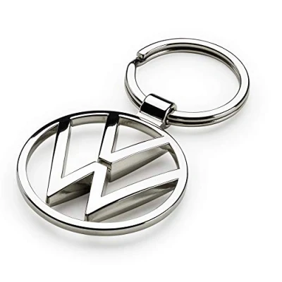 Abbildung von Volkswagen 000087010BN Schlüsselanhänger VW New Metall Keyring Anhänger, Silber
