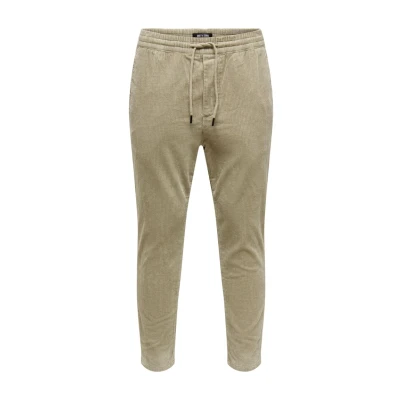 Abbildung von Only &amp; Sons Linus Cropped NOOS Stoffhose, Herren, Größe: Small, Chinchilla