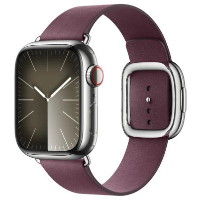 Abbildung von Apple Watch Armband Original Recycelte Mikrofaser Dunkelrot Geeignet für Series 1 9 / SE Black Friday Deals