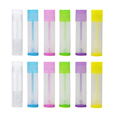 Abbildung von Transparente leere Tube, Lippenpasten Tube Behälter,Leer Lippenbalsam Hülsen zum Selbst Befüllen DIY Lippenstift Klar Rohr für Lippenpflege(48 Stücke,5ml)