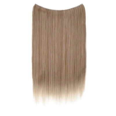 Abbildung von CAISHA 50cm 1 Tresse Extension mit Gummiband Extensions Haarverlängerung Haarteil Glatt Rotblond Mix E120