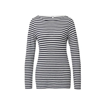 Abbildung von s.Oliver LÄSSIGES Langarm MIT Ubootausschnitt Langarmshirt, Damen, Größe: 36, Navy