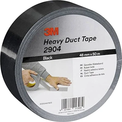 Abbildung von 3M Formflexibles Universal Gewebeklebeband 2904, 48mm x 50m, Silber 1 Rolle