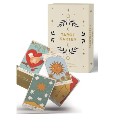 Abbildung von Tarotkarten: Tarotkarten mit Buch, Set für Anfänger: ausführliche Beschreibungen zu Fragen, Karten und Legetechniken