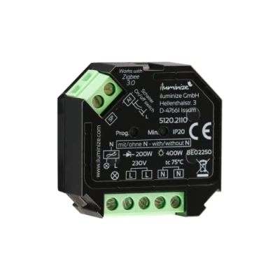 Abbildung von Aktor Mini für Lichtschalter/Wechselschaltung, 230V Phasenabschnitt Zigbee kompatibel (Dimm Aktor)