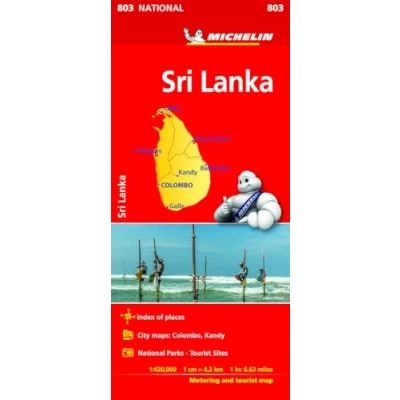 Abbildung von Sri Lanka National Map 803 (Mapas Michelin)