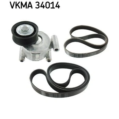 Abbildung von SKF VKMA 34014 Keilrippenriemensatz FORD: Focus 2, 2 Kombi, C Max, VOLVO: V50, S40 II