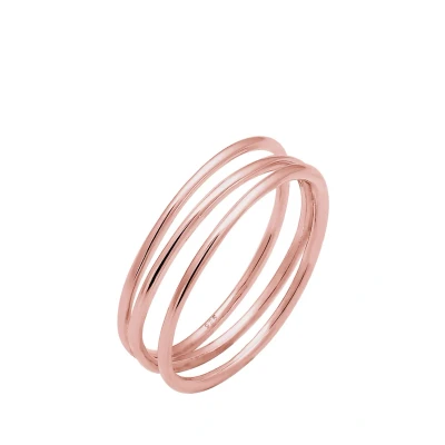 Abbildung von Elli Wrapped Design Ring, Damen, Größe: 54, Rosa