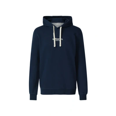 Abbildung von s.Oliver MIT Label Kapuzenpullover, Herren, Größe: Small, Navy