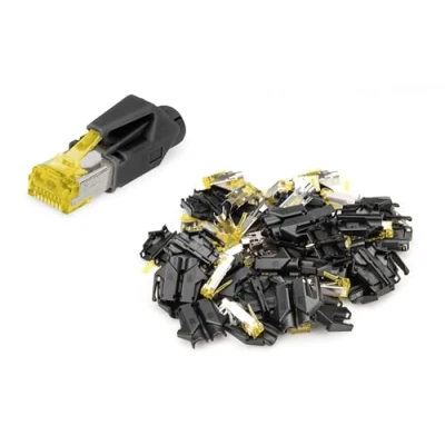 Abbildung von DIGITUS A MO6A 8/8 HRS RJ45 Cat 6A Netzwerkstecker 10 Stück Hirose TM31 Cat6A Crimpstecker Geschirmt Für Netzwerkkabel, Patchkabel, Ethernet Kabel 10GBase T 8P8C AWG 27/7 bis 24/7