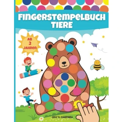 Abbildung von Fingerstempelbuch Ab 2 Jahren Tiere: Fingerfarben Stempelbuch Kinder Jahre