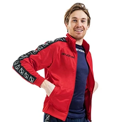 Abbildung von Givova Unisex Tricot Band Jacke, Rot, M, M